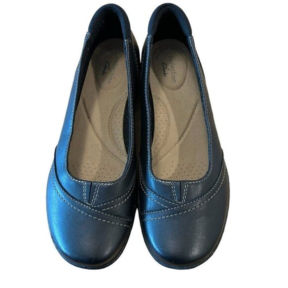 Collection by Clarks Flats Women's Sz. 7M Dark Brown Comfort Insole Leather #S5 - Picture 2 of 7